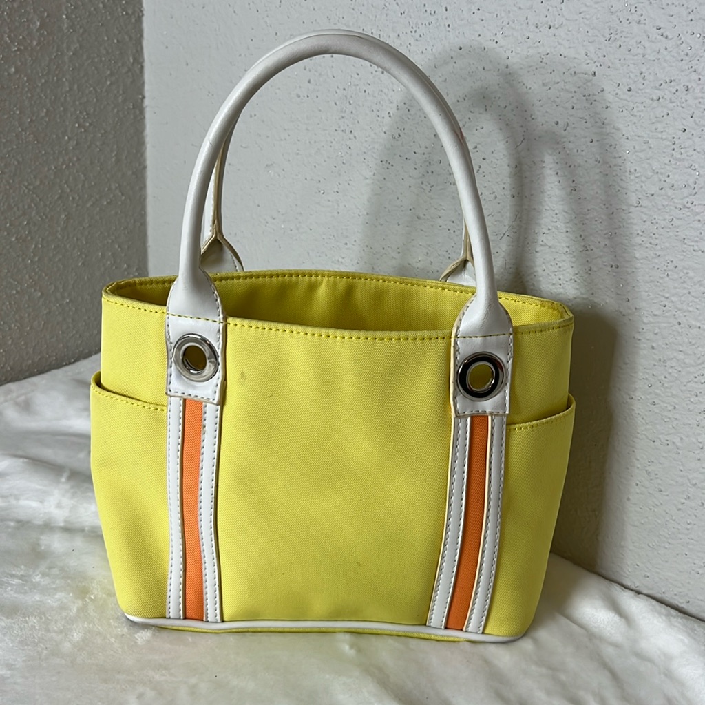 Sonoma Small Tote Purse Sunshine Yellow Zip Top
